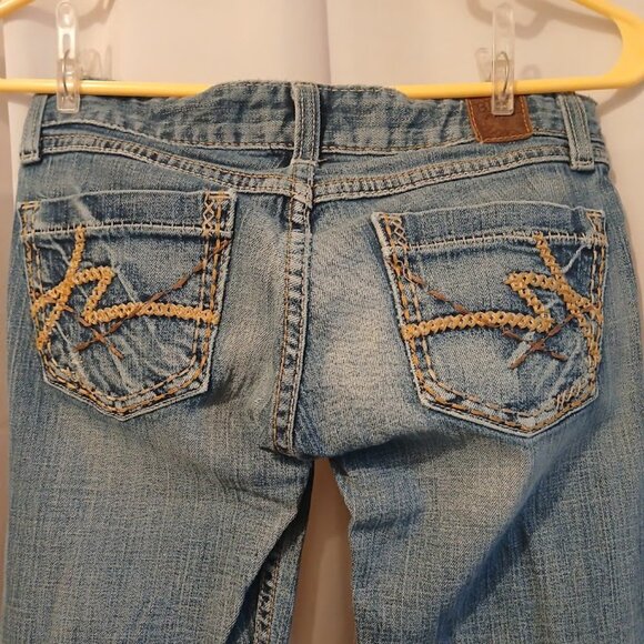 BKE Jeans The Buckle sz 24 Sabrina Slim Boot Designer Denim Dark wash (28x29.5) - Picture 2 of 10